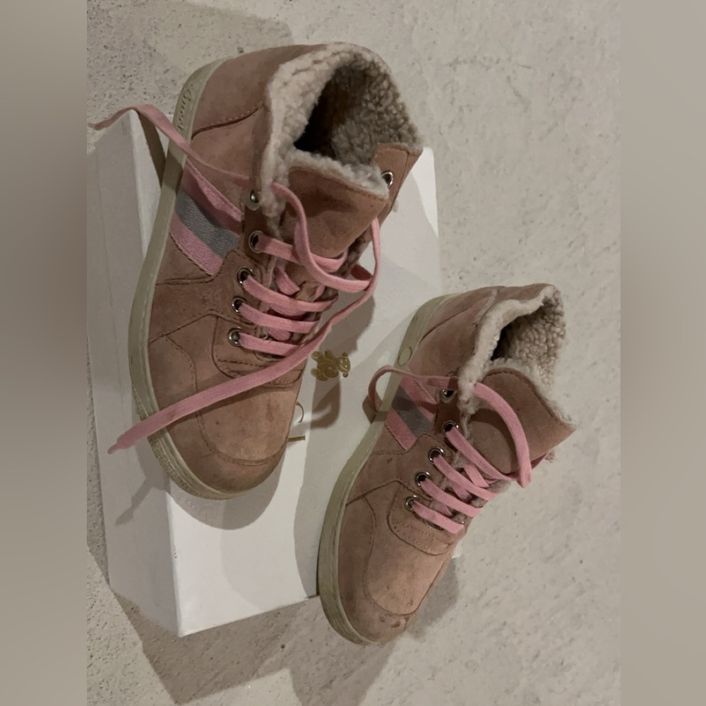 Gucci Girls Sneakers – Pink Suede